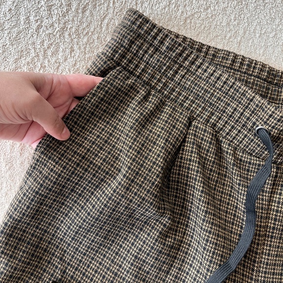 Cleo Houndstooth Slim Trousers with Drawstring Waist  M - Picture 9 of 9